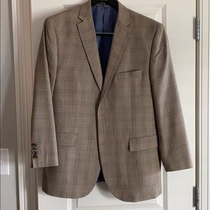 Johnston & Murphy Sport Coat Blazer Brown Sz L